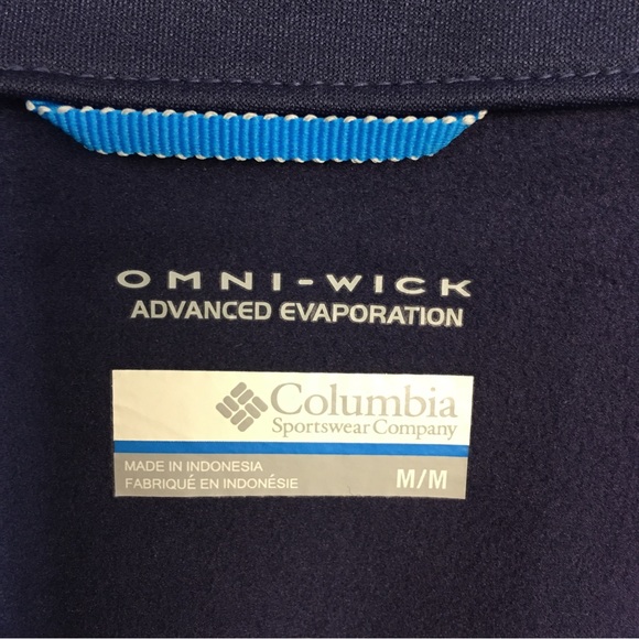 Columbia Women’s Omni-Wick Soft Shell Slim Fit Jacket in Navy. Sz M - Picture 8 of 15